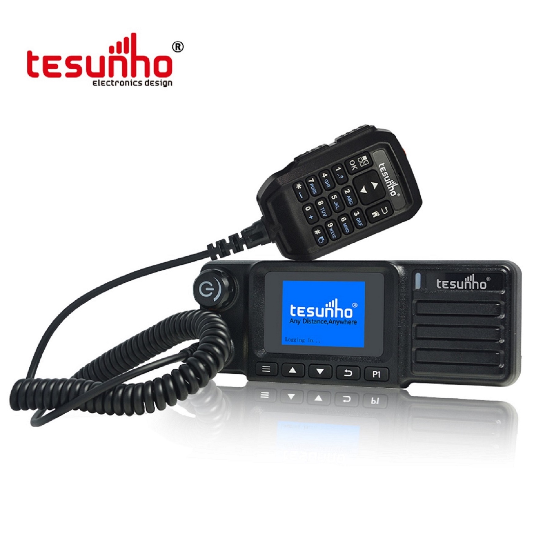 Tesunho Dual Mode LTE UHF Mobile Radio,Repeater Walkie Talkie With Secondary Development Ports TM-990D