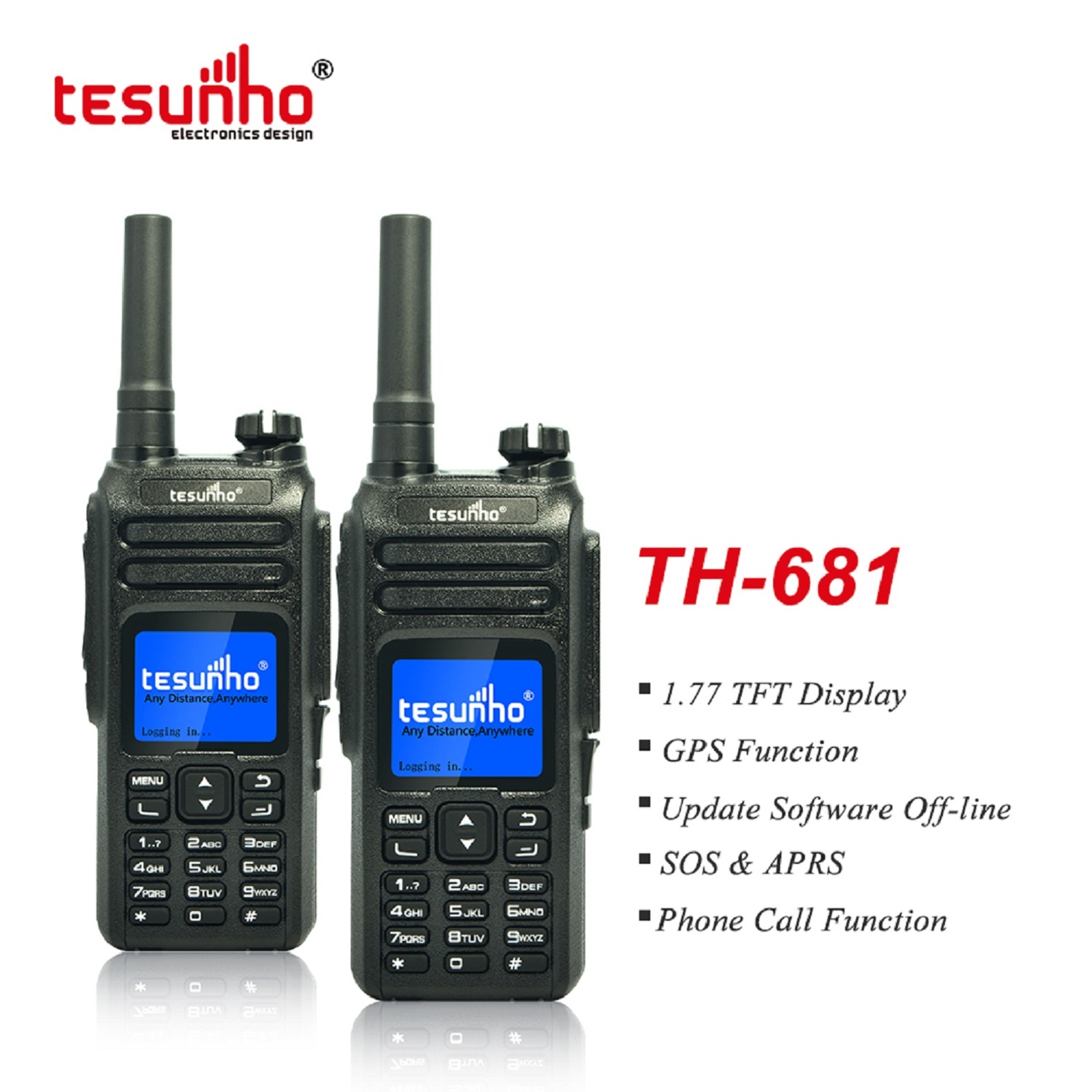 LTE 700Mhz 4G Two Way Radio With Group Calls, P2P Calls, Emergency Calls TH-681