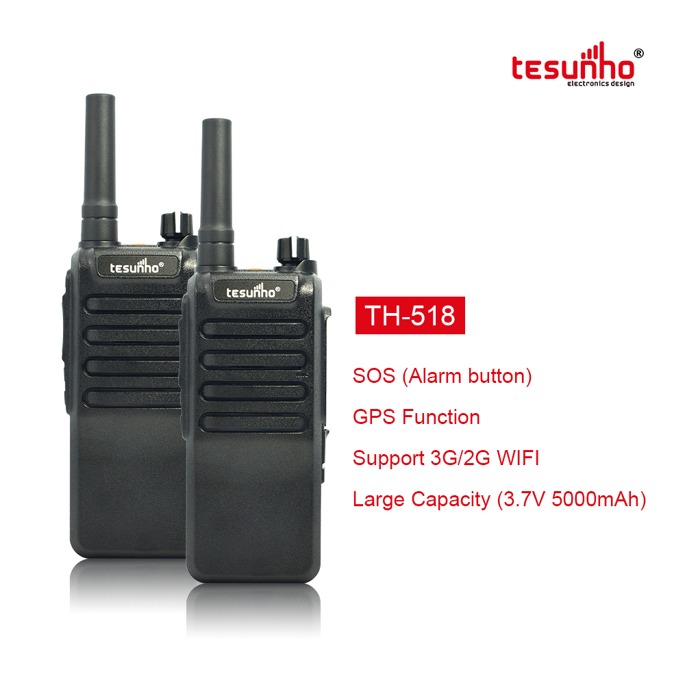 POC PTT Two Way Radio Non Screen Walkie Talkie With GPS Tracking TH-518