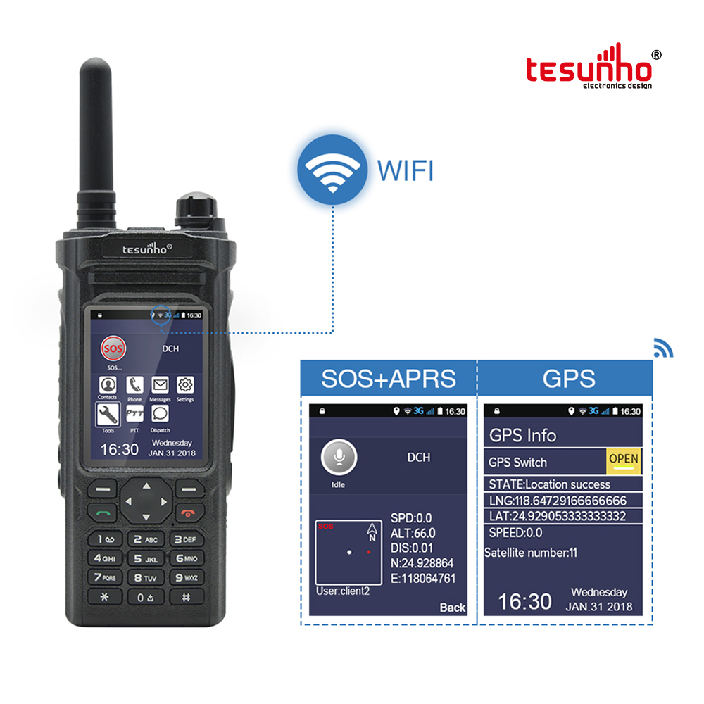 Tesunho Factory TH-588 WCDMA 3G POC Radio With Sim Card