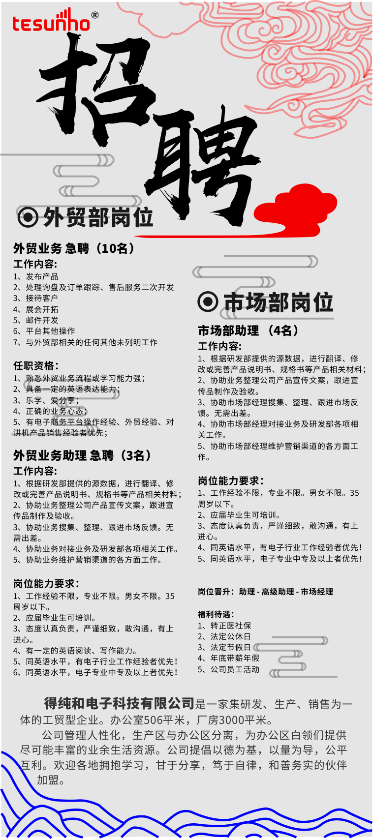 Talent Wanted For Tesunho