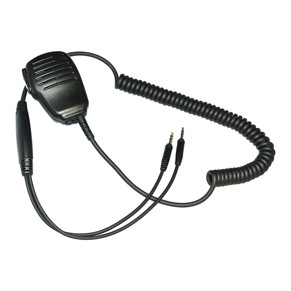 2Way Radio Dual Plug Hand Microphone