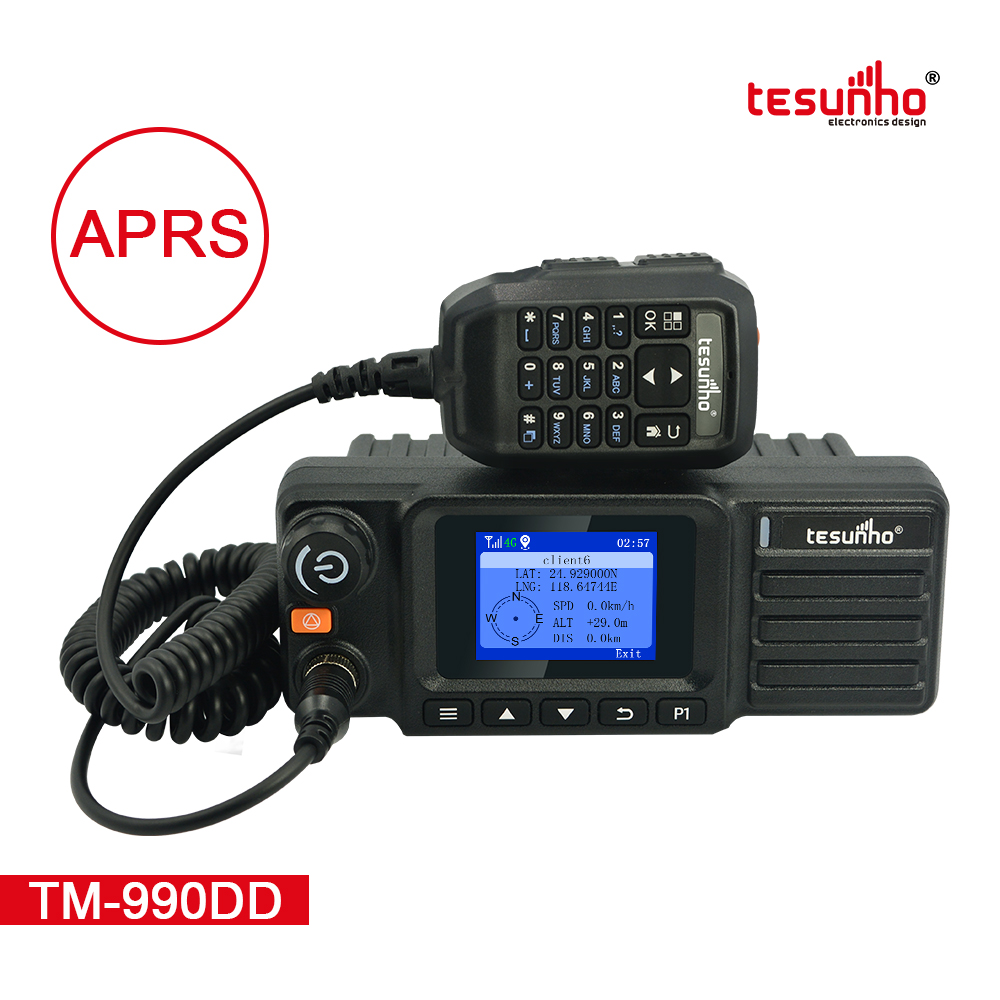Tesunho TM990DD Vehicle Walkie Talkie 4G DMR Radio For Transporting Company