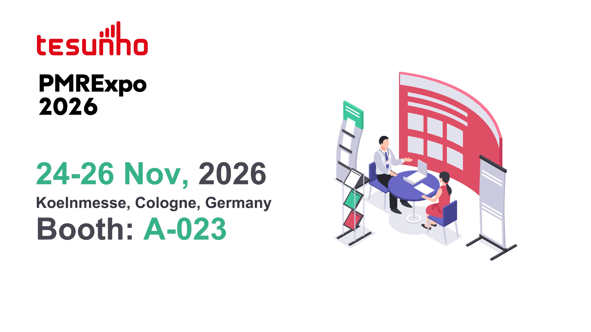 Meet Tesunho Booth A-023 at PMRExpo 2026