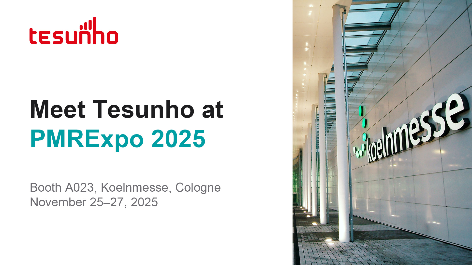 Meet Tesunho at PMRExpo in November 2025