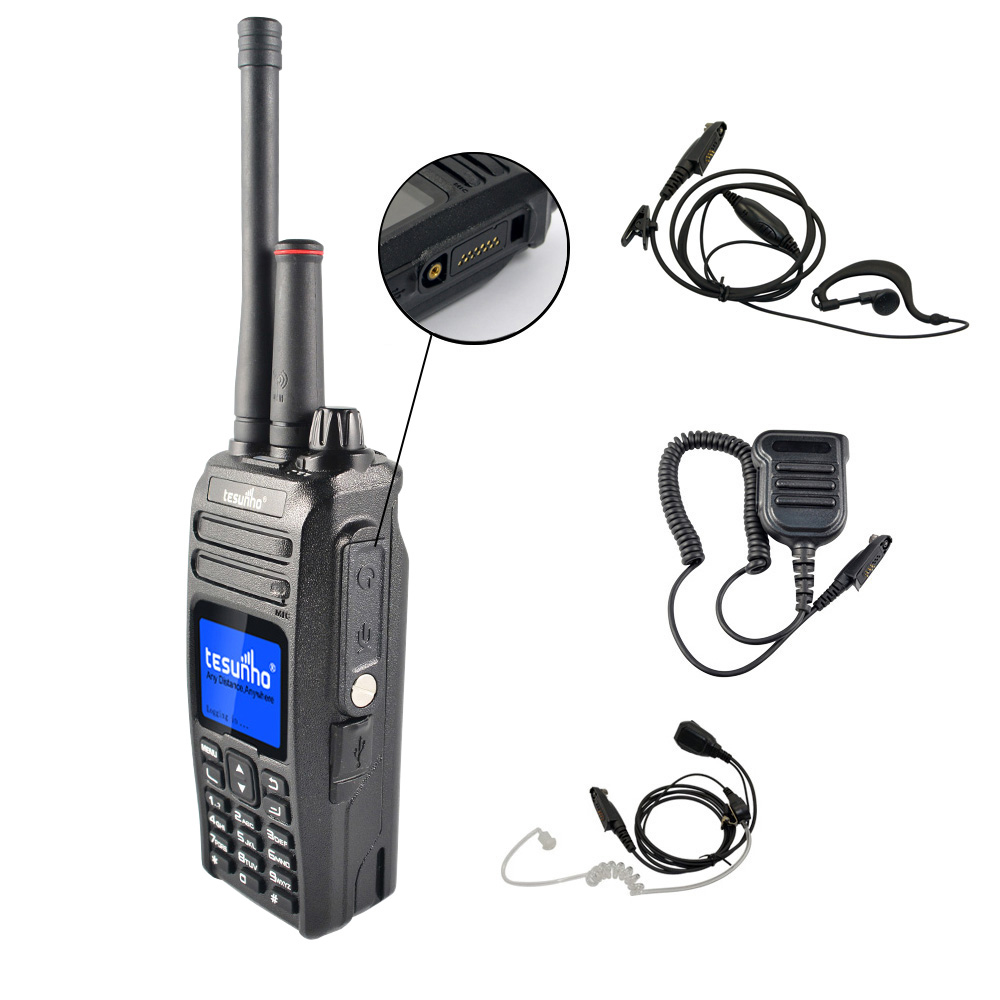 Handheld Two WayRradio SIM Card, VHF/UHF, GSM,UMTS, LTE Walkie Talkie Tesunho TH-680