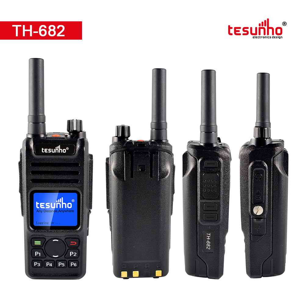 Handheld LTE PoC Radios, SOS Walkie Talkie, LTE Push To Talk For Airport TH-682
