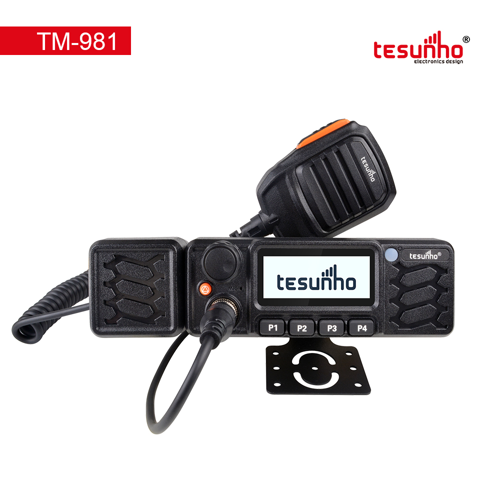 Professional 4G LTE PoC Vehicle Mobile Radio Tesunho TM-981 with Wi-Fi and Bluetooth LE for North American