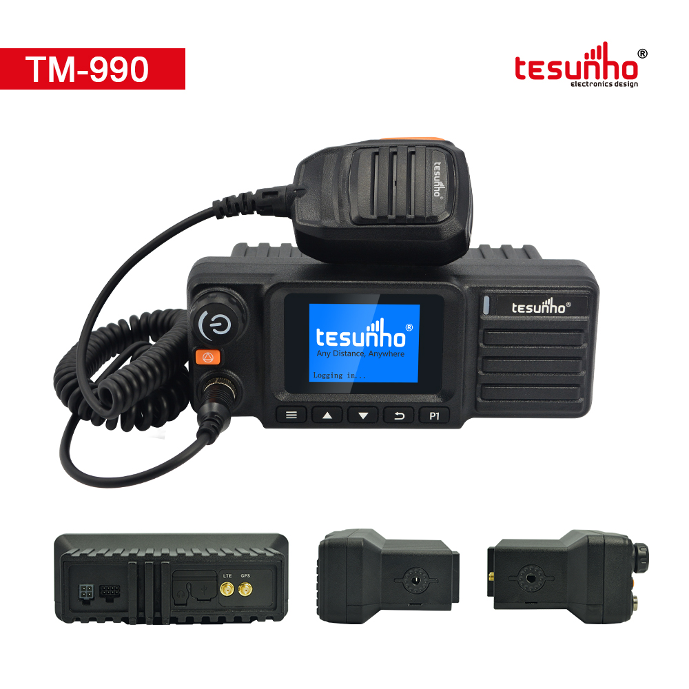 School Communications Solutions, PoC Mobile Radio,Fleet Tracking, 4G LTE Car Radio TM-990