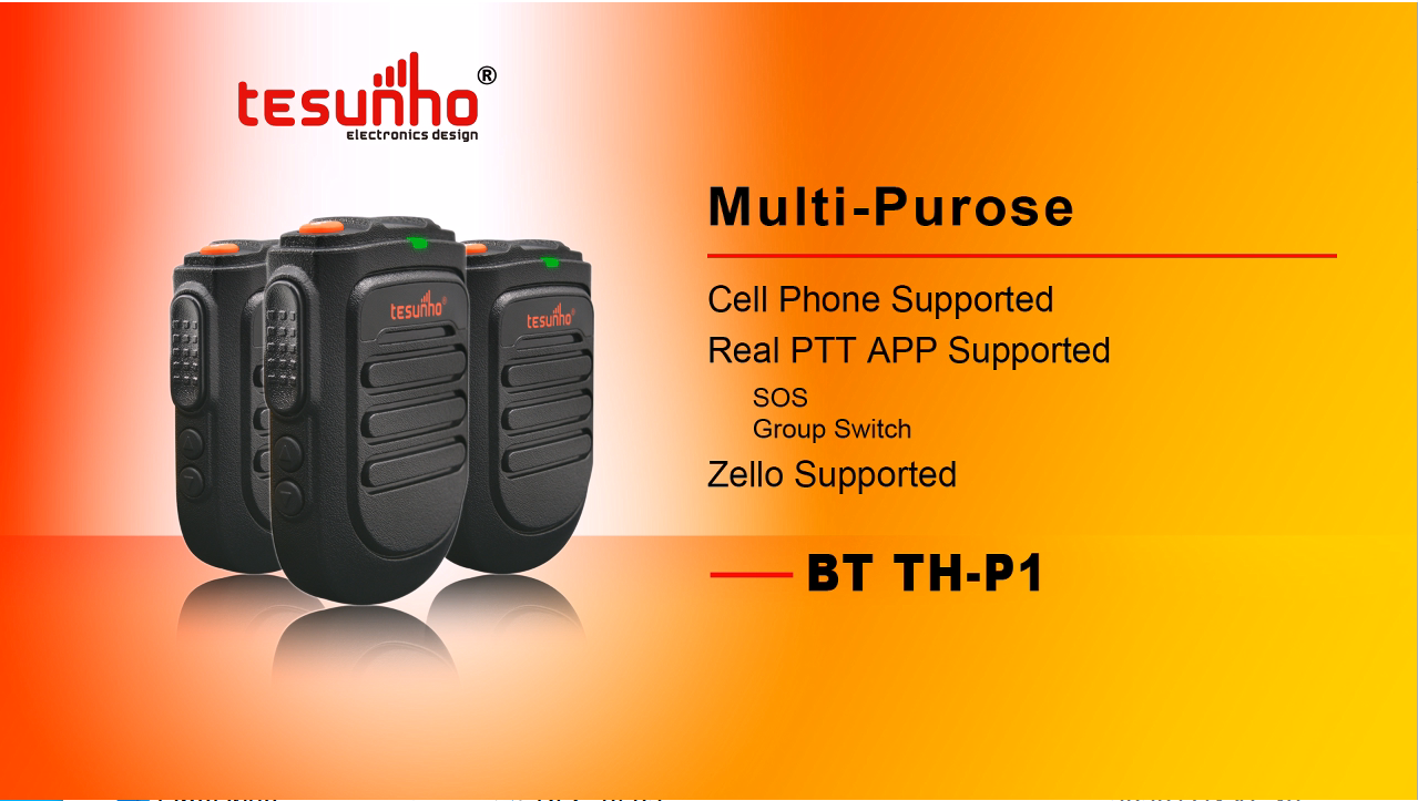 TH-P1 walkie talkie bluetooth microphone Introduction 